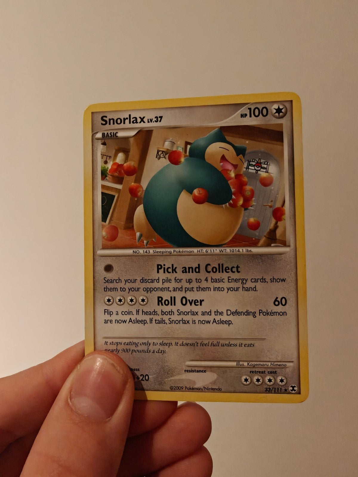 Snorlax lv.37 Rising Rivals, Ophalen