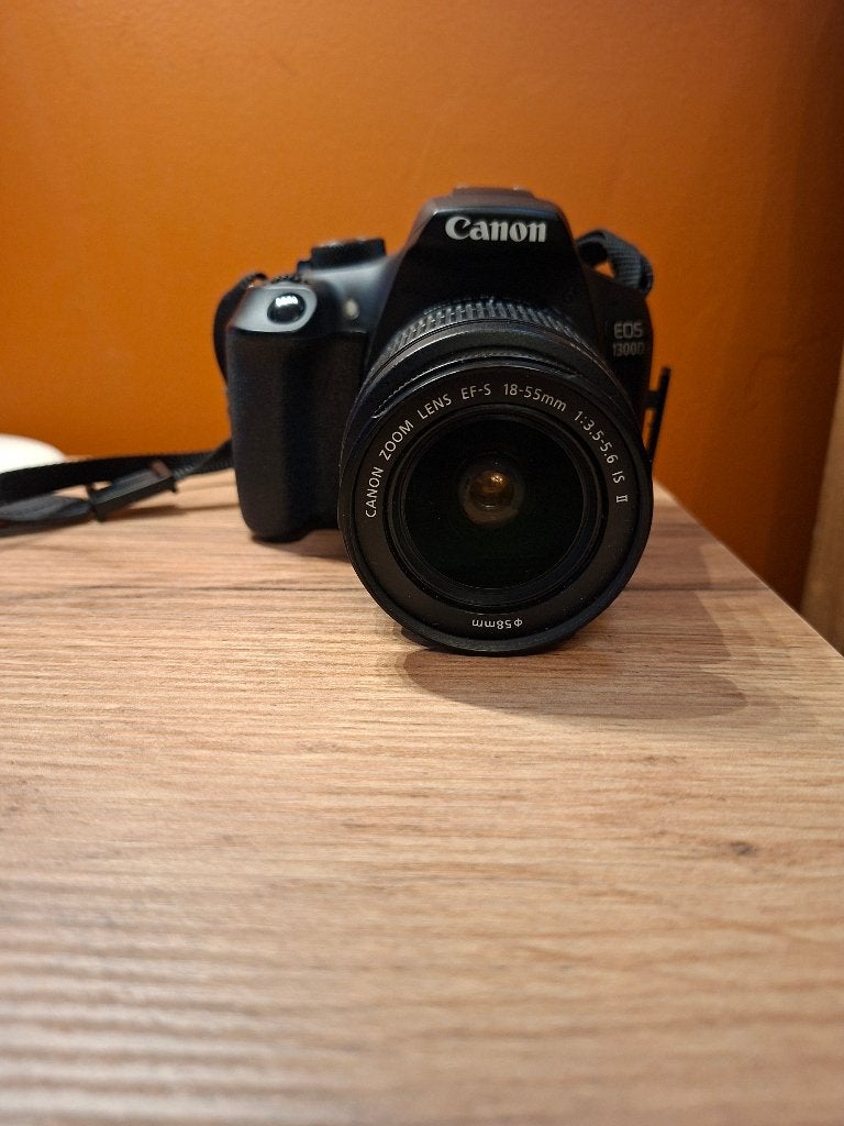 Canon EOS1300D, Gebruikt, Beeldstabilisatie, Spiegelreflex, Accu