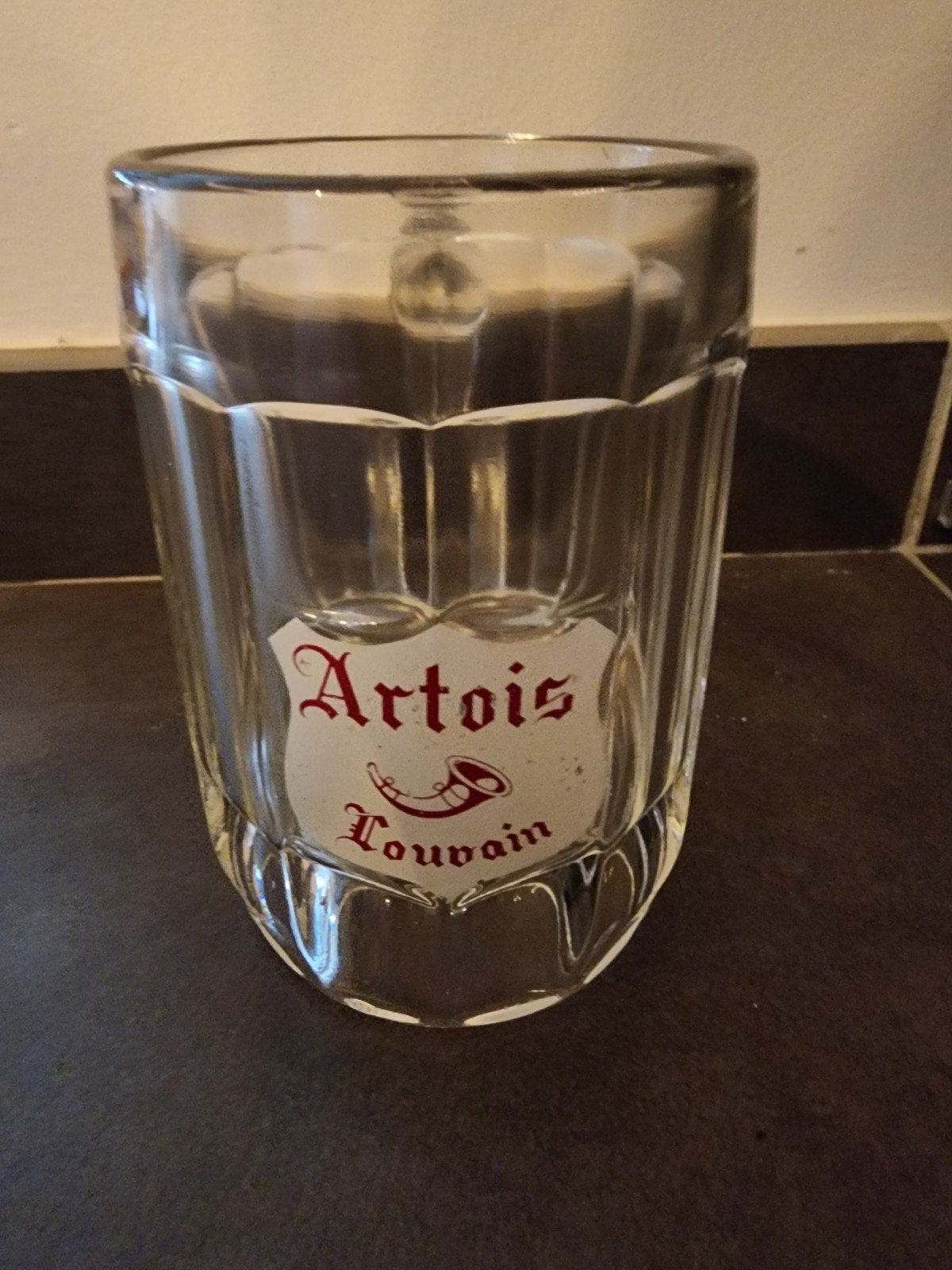verre chope Artois ancien emblème, Collections, Enlèvement