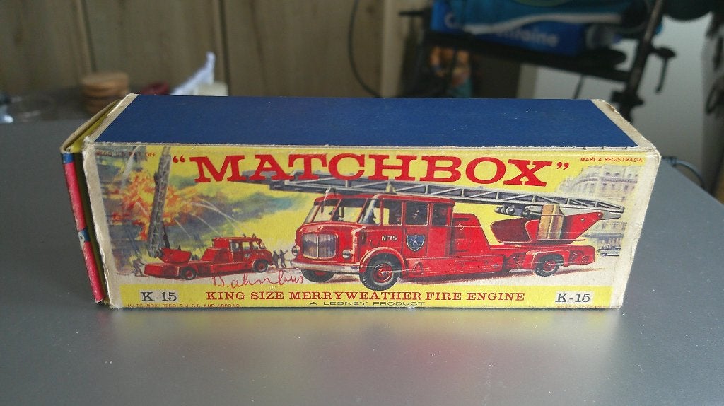 boîte d'allumettes pour camion de pompiers |, Hobby & Loisirs créatifs, Enlèvement ou Envoi, Utilisé, Bus ou Camion, Matchbox