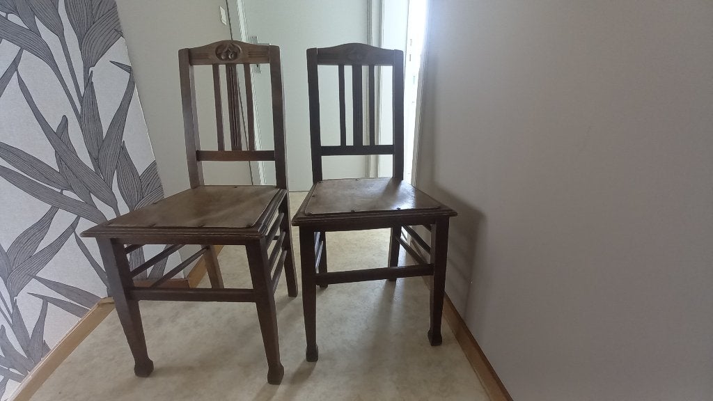 chaises, Maison & Meubles, Chaises, Antiek, Enlèvement, Utilisé, Bois