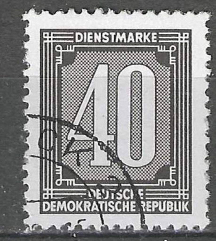 Duitsland DDR 1956 - Yvert 37SE - Service - Cijfers (ST), Verzenden, DDR, Gestempeld