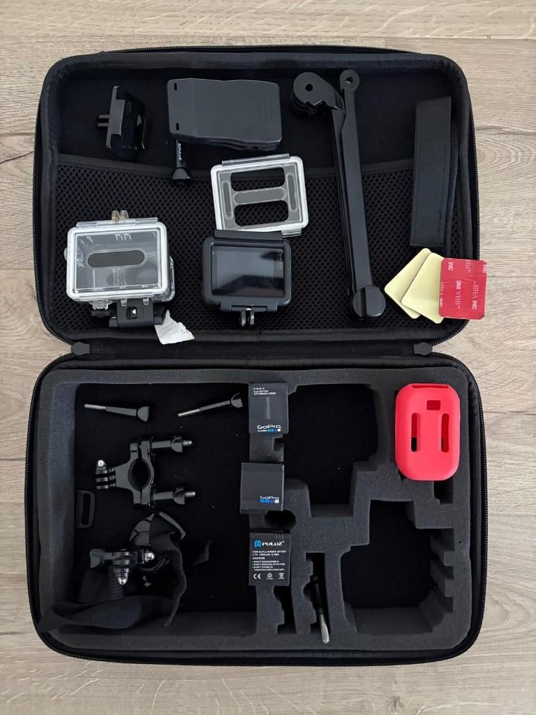 GoPro Hero5 + Accessoires in case, Ophalen of Verzenden, Zo goed als nieuw, GoPro