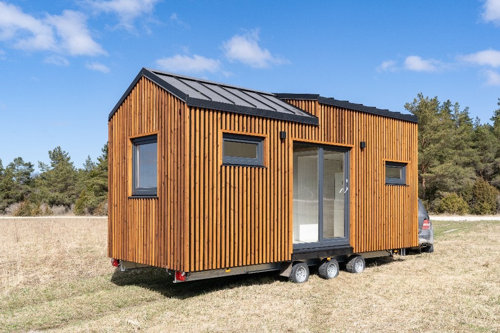 Klein huisje op wielen 2.55x6.60x3.90 m, Immo, 18 m², Bruges, Autres types, 1 chambres