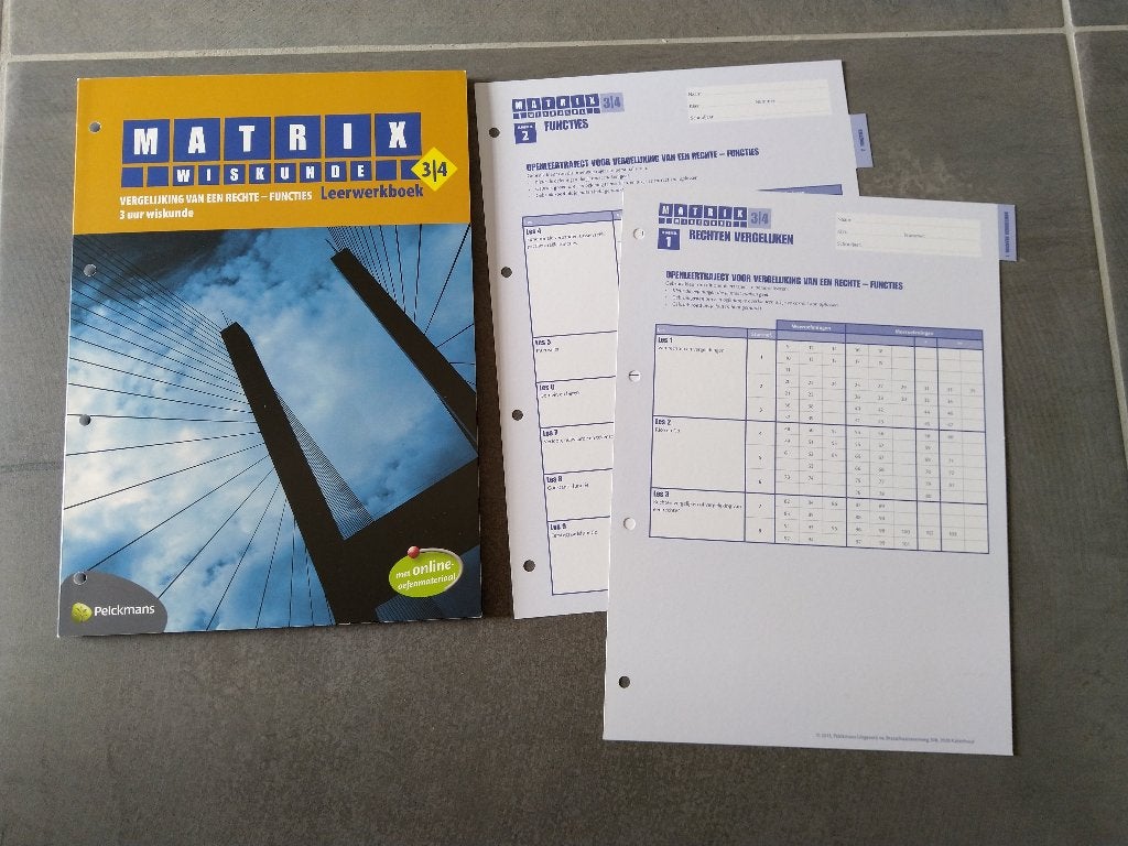 Matrix: leerwerkboek wiskunde voor 2de graad so, Ophalen, Nieuw