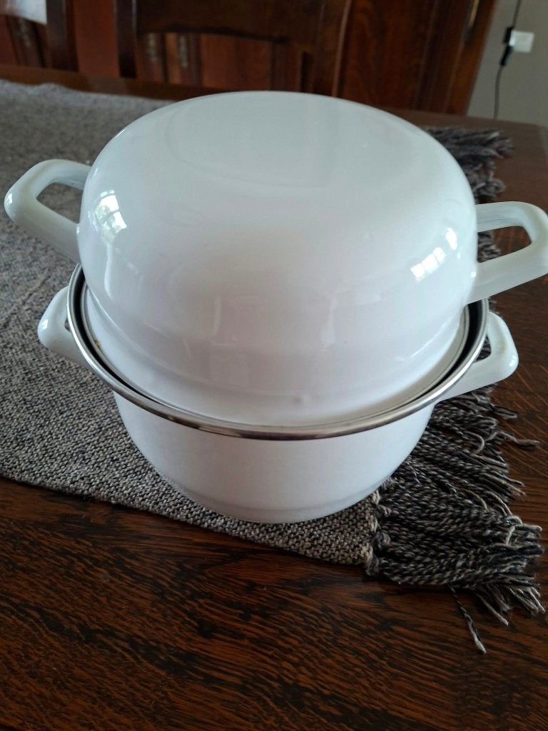 Lot de 8 marmites à moules, Enlèvement, Comme neuf, Émail, Casserole