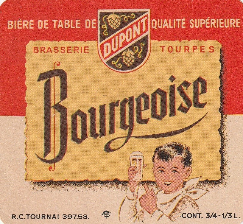 bieretiket België Dupont Tourpes : Bougeoise, Verzamelen, Verzenden, Gebruikt, Overige typen, Overige merken