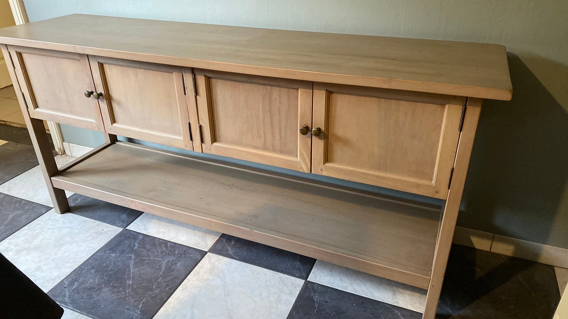 Dressoir in teak, Ophalen, Met deur(en), 150 tot 200 cm, Teakhout