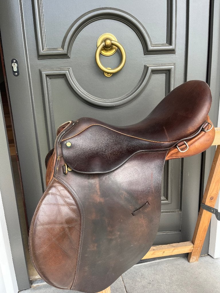 Selle d’équitation  mixte Traîner’s  17 1/2, Animaux & Accessoires, Enlèvement, Utilisé, Récréation