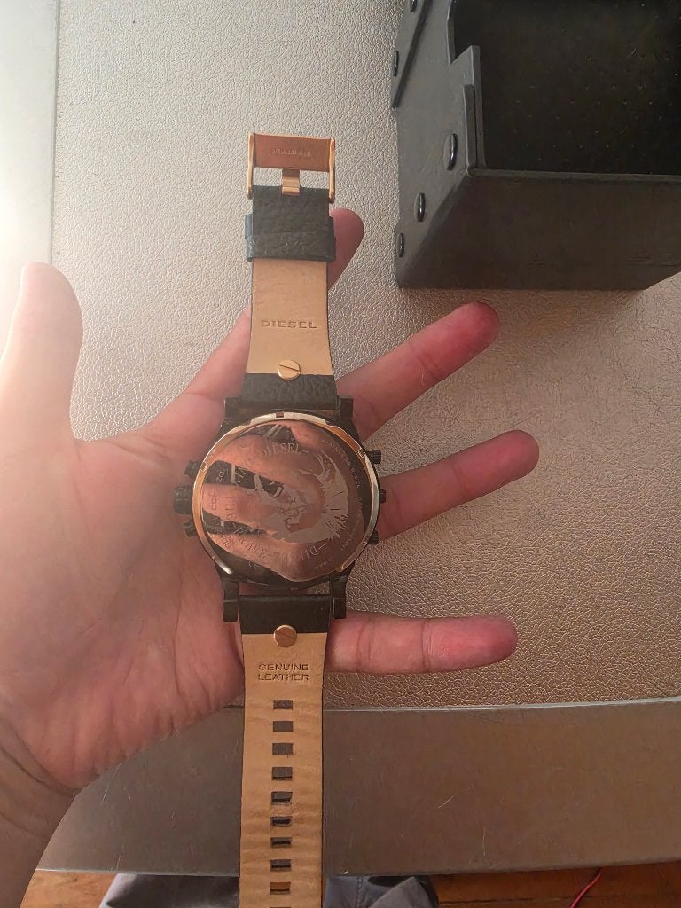 Diesel rosegoud, Handtassen en Accessoires, Ophalen, Zo goed als nieuw, Polshorloge