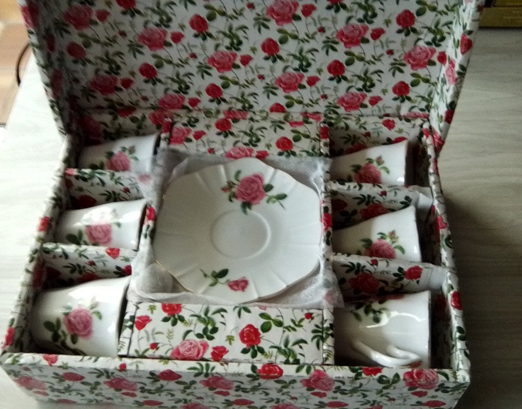 Service à café, Ophalen of Verzenden, Nieuw, Porselein, Compleet servies