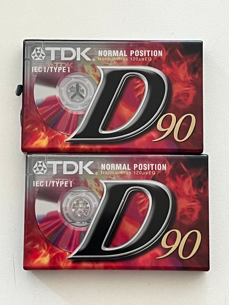 TDK D90 Cassettebandjes (Nieuw!), Ophalen of Verzenden, Nieuw in verpakking, 2 t/m 25 bandjes, Onbespeeld