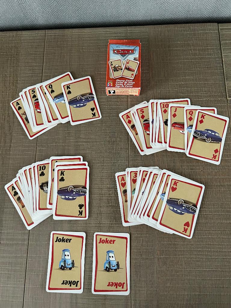 Mattel speelkaarten Cars - Disney Planes, Verzamelen, Ophalen of Verzenden, Overige figuren, Zo goed als nieuw, Overige typen