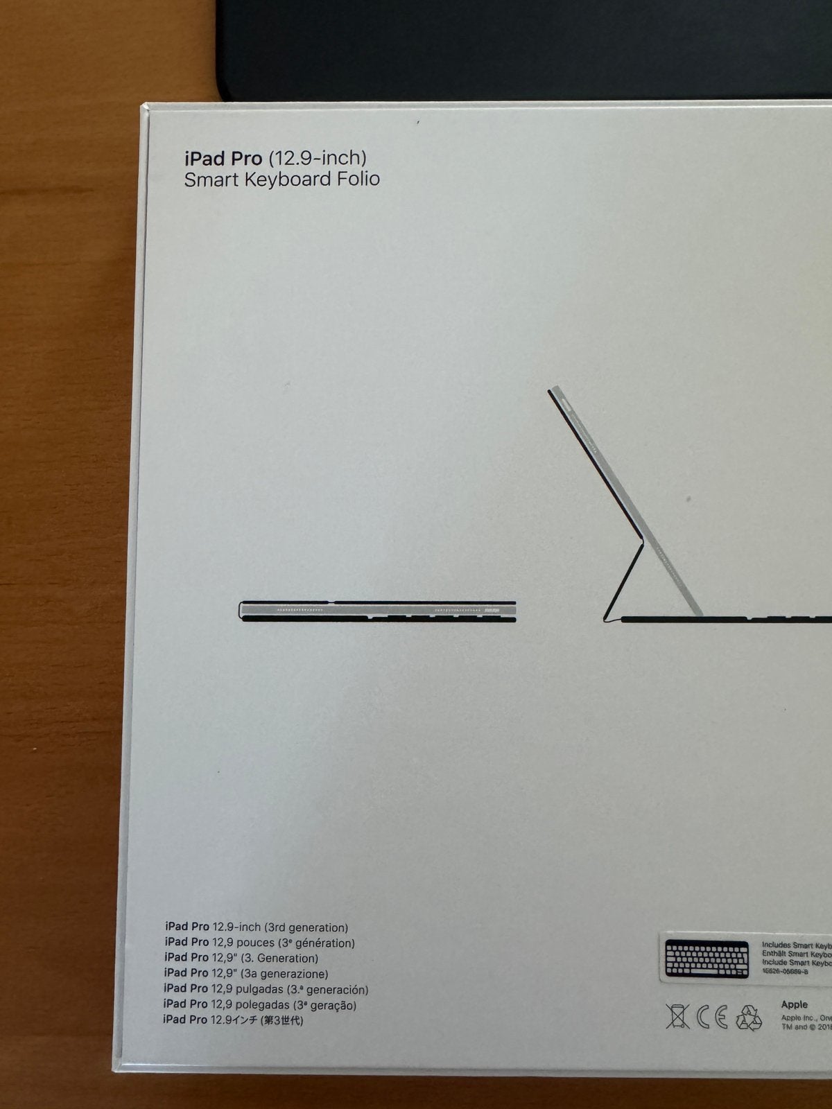 Apple ipad pro 12 9 inch smart keyboard folio, Computers en Software, Tablet-hoezen, Ophalen, Zo goed als nieuw, 12 inch