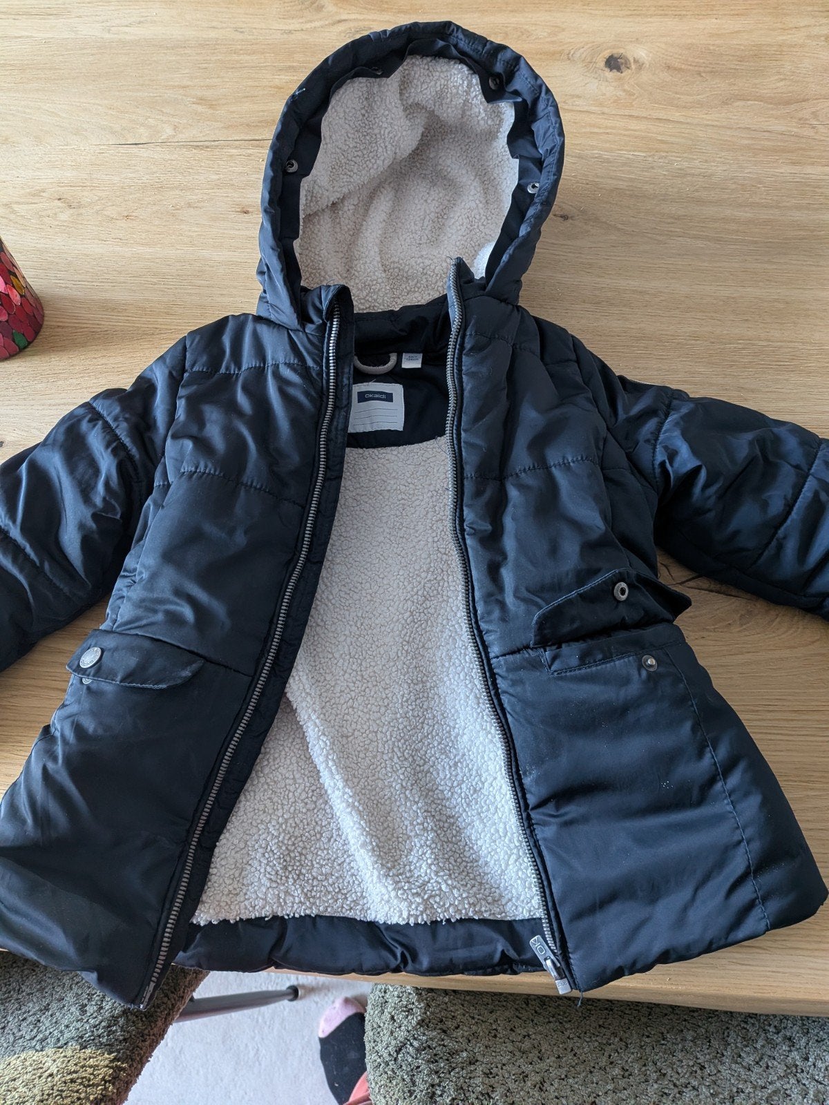 warme winterjas voor meisjes/ jongen, Ophalen, Zo goed als nieuw, Overige maten