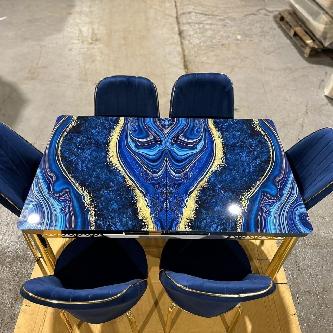 Turkse eettafels met 6 stoelen, Verzenden, Nieuw, Schoenen