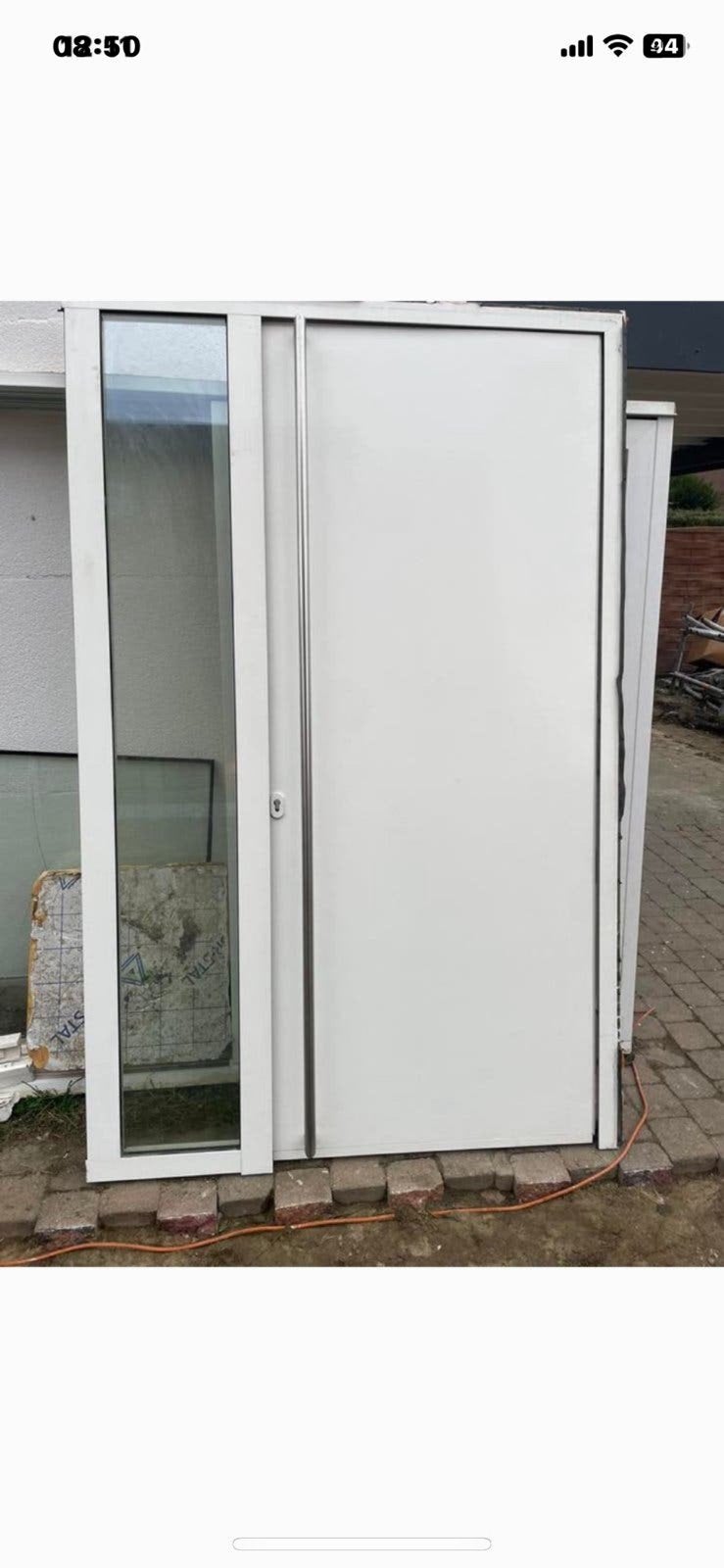 Schüco aluminium buiten deur H 230cm B 245 cm, Ophalen, Zo goed als nieuw, Aluminium