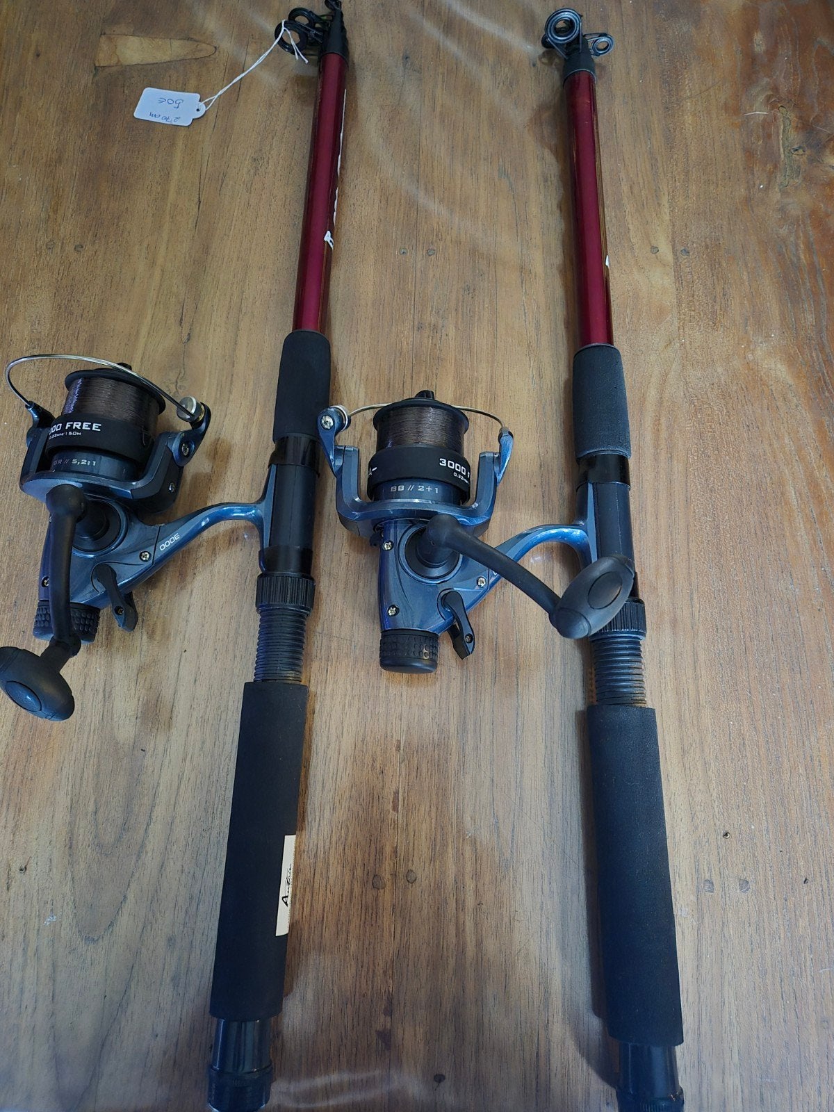 allround hengels 2 x met baitruner molens, Ophalen of Verzenden, Nieuw, Werphengel