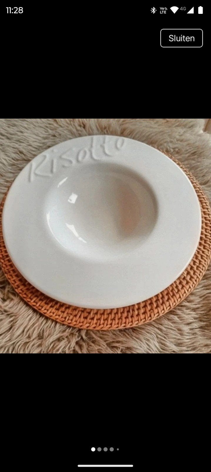Hooge kwaliteit  Italiaanse RISOTTO Borden 6 stuks, Ophalen of Verzenden, Nieuw, Modern, Bord(en)