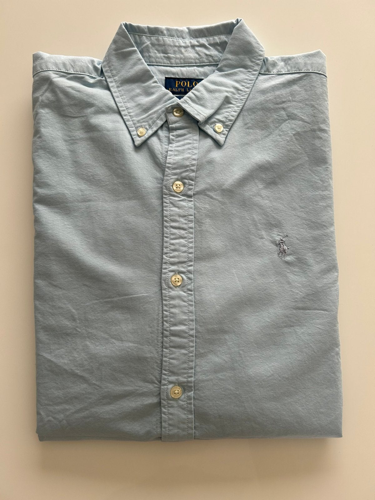 Chemise Ralph Lauren, Enlèvement ou Envoi, Comme neuf, Bleu, Tour de cou 43/44 (XL)