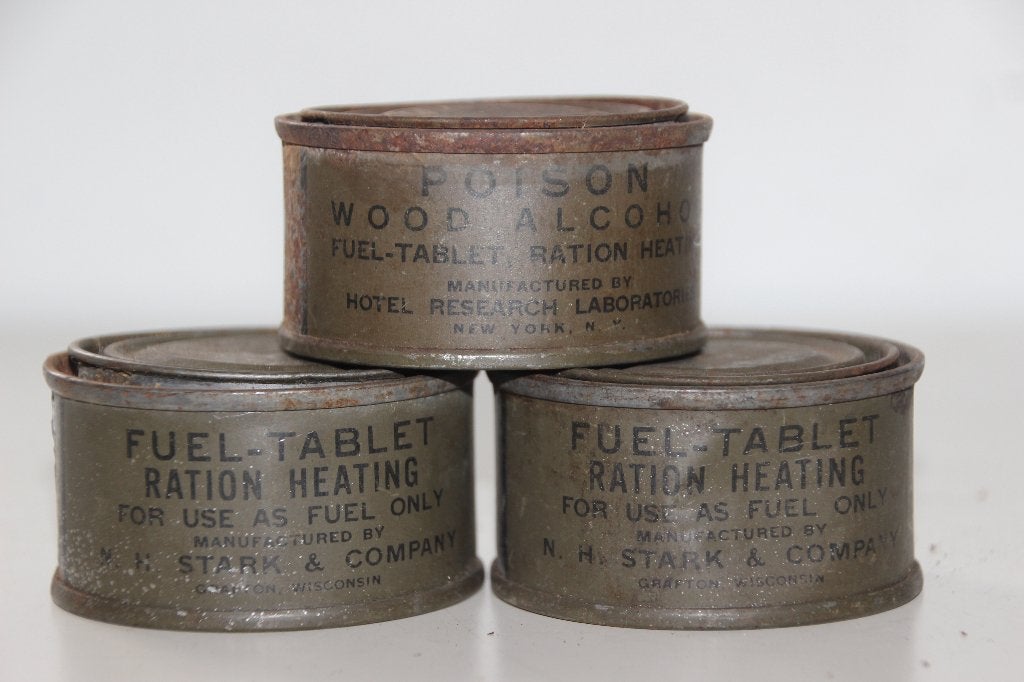 US WW2 lotje van 3 dozen „Wood alcohol”, Verzenden, Landmacht, Kleding of Schoenen
