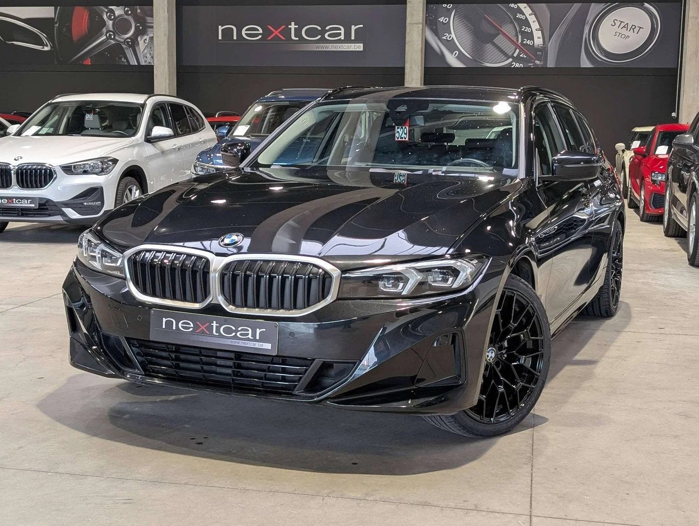 BMW 3 Serie 318 dAs Touring G21 Facelift LED-NAVIGATION-WIDE, Autos : Divers, Automatique, BMW, 1995 cm³, Noir