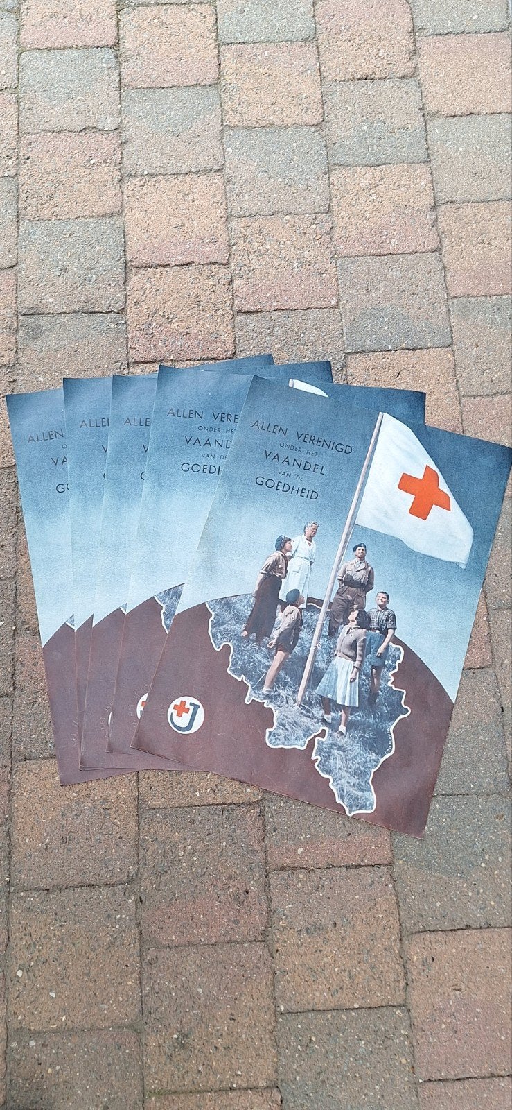 Kavel: Posters van het Jonge Belgische Rode Kruis, Ophalen