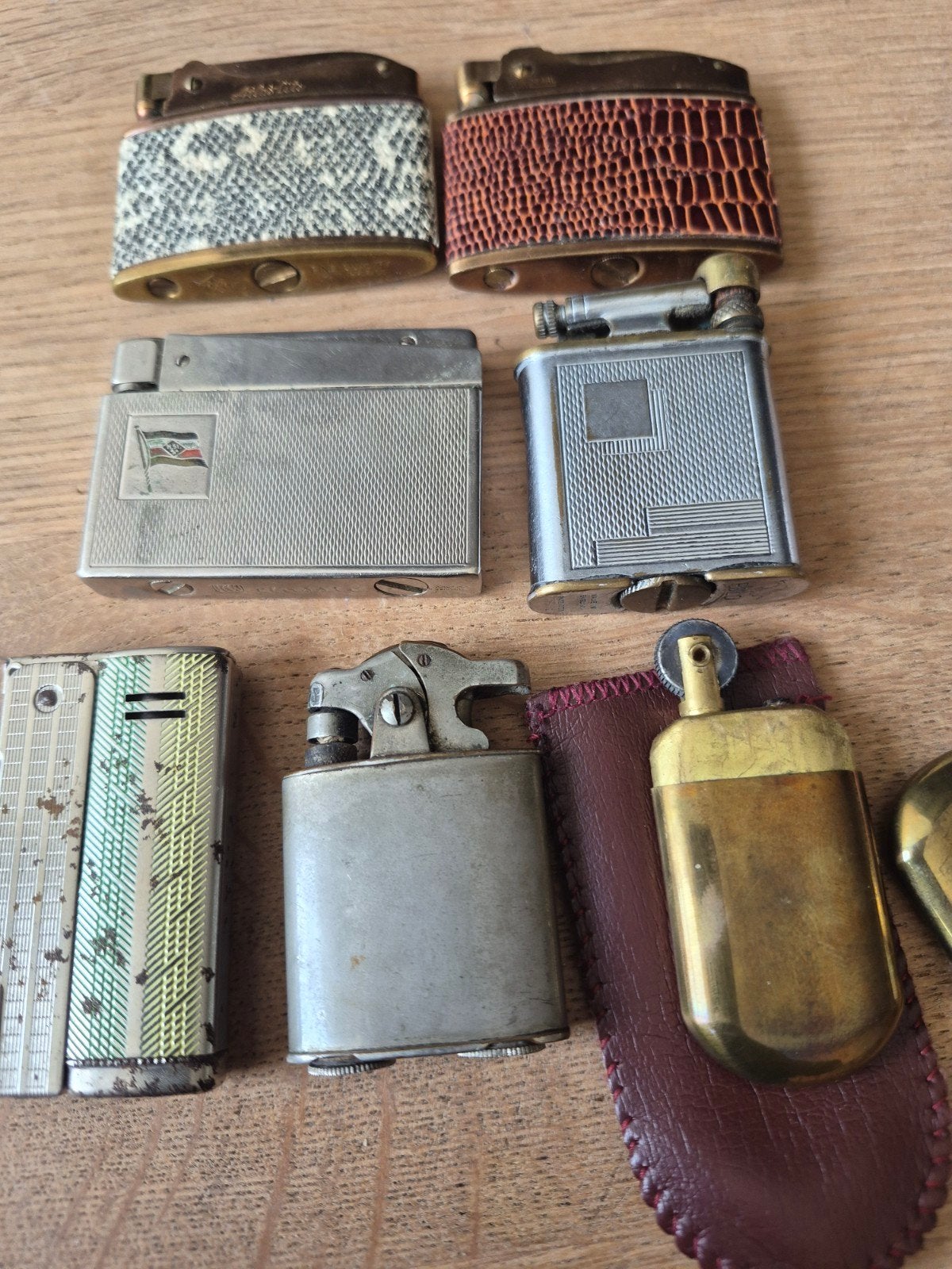 Vintage Benziene aanstekers collectie (7 stuks), Ophalen of Verzenden