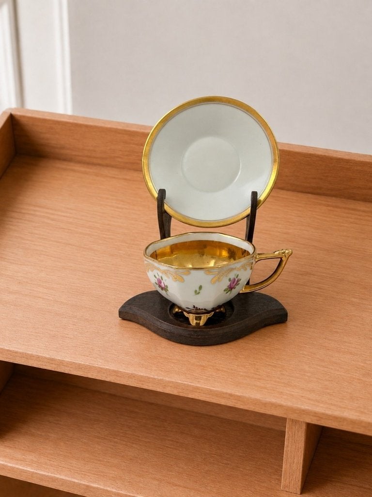 Tasse & Soucoupe Porcelaine Fine EDELSTEIN BAVARIA, Enlèvement ou Envoi