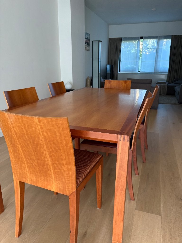 Tafel met 6stoelen, Ophalen, Gebruikt, Klassiek, 50 tot 100 cm