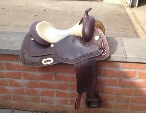Pool's westernzadel 16" FQ incl. wolvit pad en singel, Dieren en Toebehoren, Paarden en Pony's | Zadels, Ophalen, Gebruikt, Western