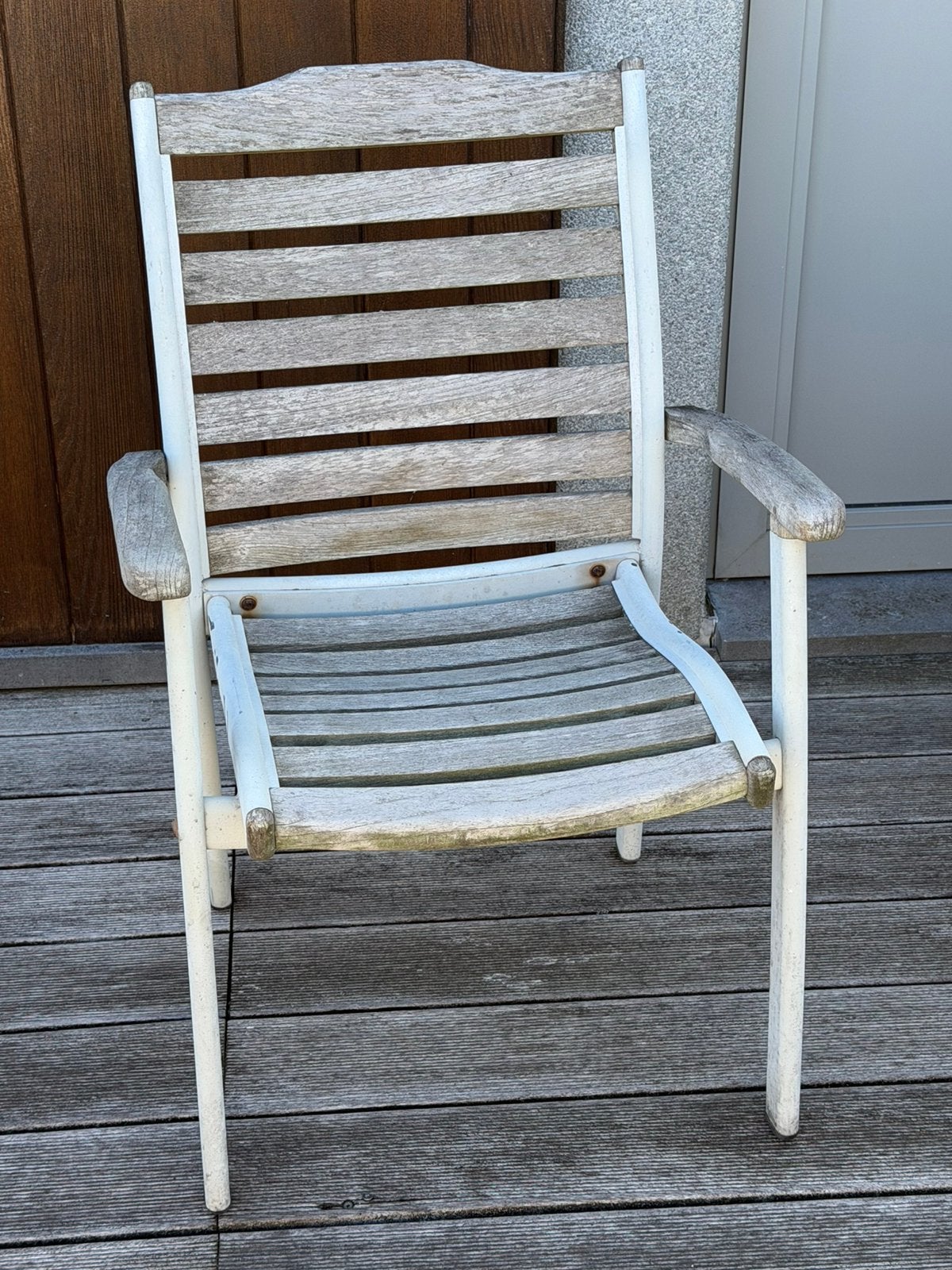Houten Stoelen tuin terras, Tuin en Terras, Ophalen, Gebruikt, Hout, Stapelbaar