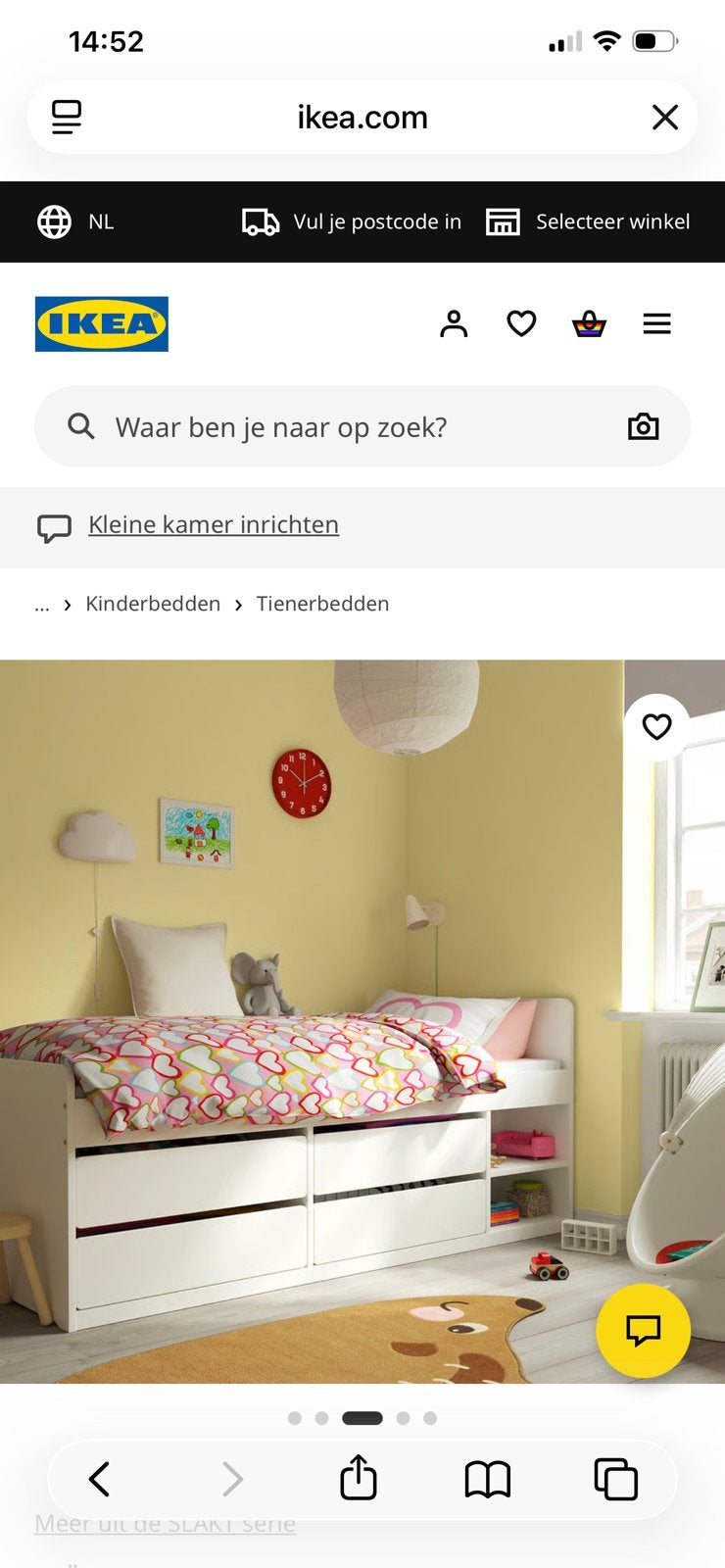 Ikea slakt bed met opberglades, Ophalen, Zo goed als nieuw