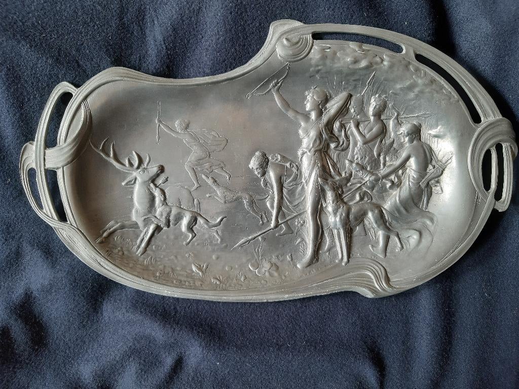 Plat Art Nouveau, Antiquités & Art, Enlèvement ou Envoi