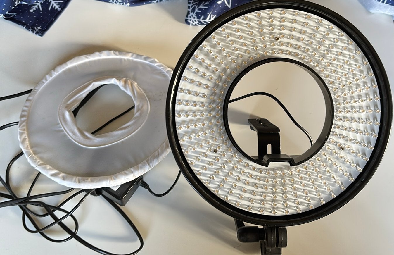 Falcon Eyes DVR-300DVC LED Ringlamp (Dimbaar en bi-color), Enlèvement, Utilisé, Falcon Eyes, Variable