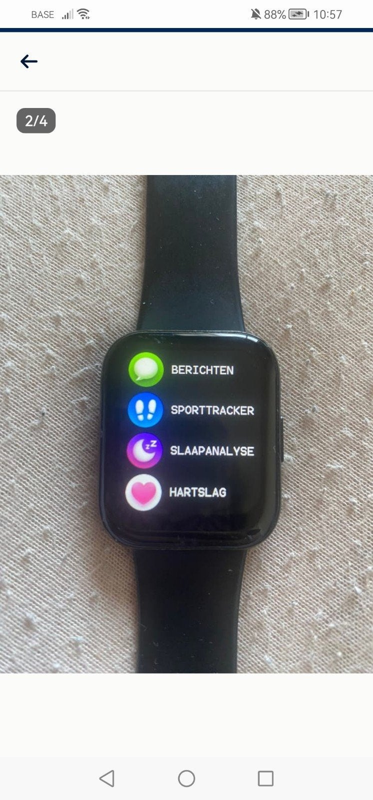 Montre connectée, Étanche, Enlèvement, Noir, Neuf