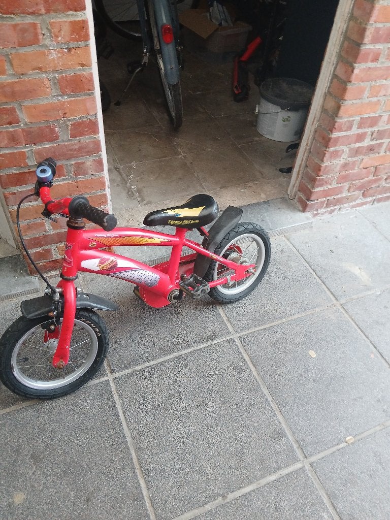 Kinderfiets van cars, Frein sur jante, Stabilisateurs, 16 à 20 pouces, Enlèvement