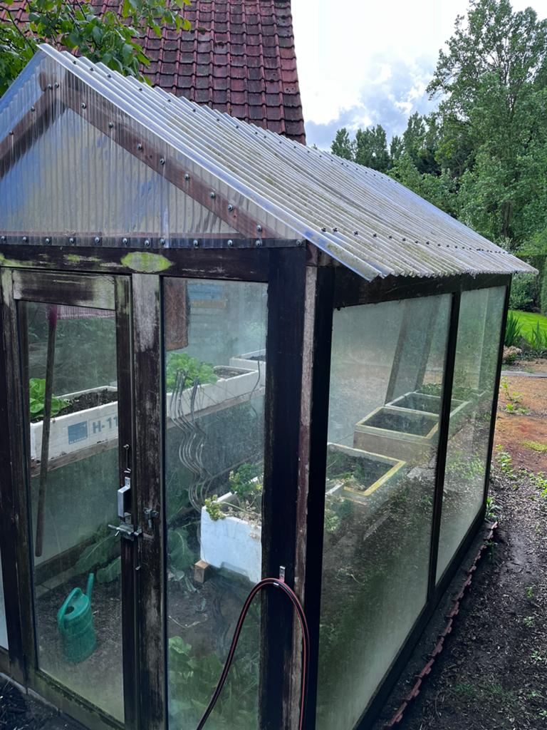 Serre - gratis (zelf afbreken en ophalen), Tuin en Terras, Ophalen, Overige materialen, Kweekkas, Polycarbonaat