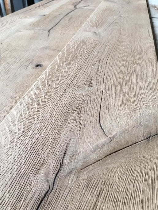 RESTPARKET: 145M2 EIKEN VLOER, EXTRA BREED INVISIBLE ANTIEK, Ophalen