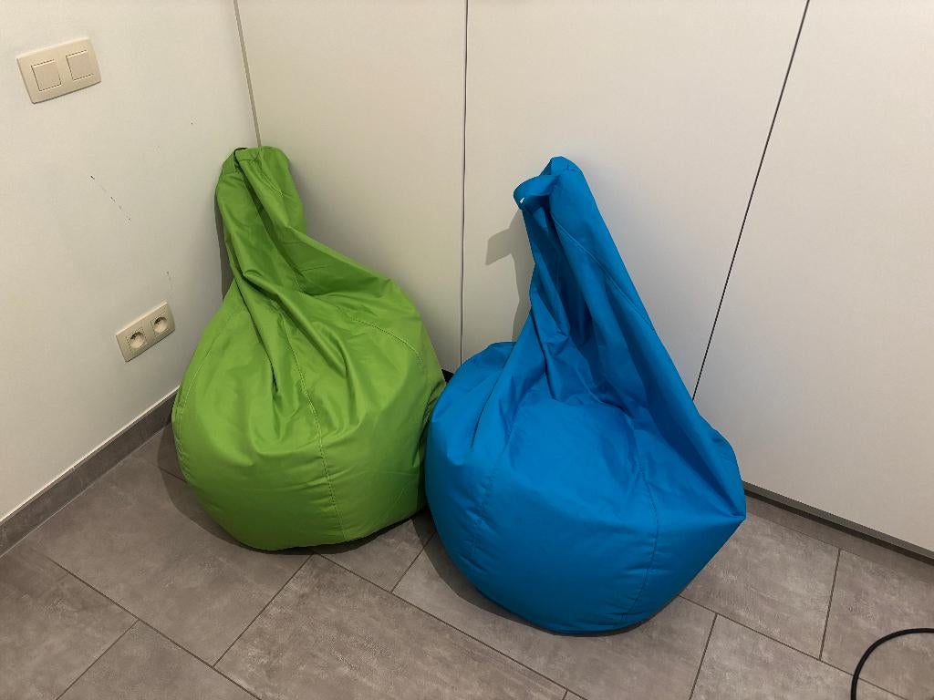 Zitzak - groen, Huis en Inrichting, Zitzakken, Ophalen, Gebruikt, Groen, Zitzak