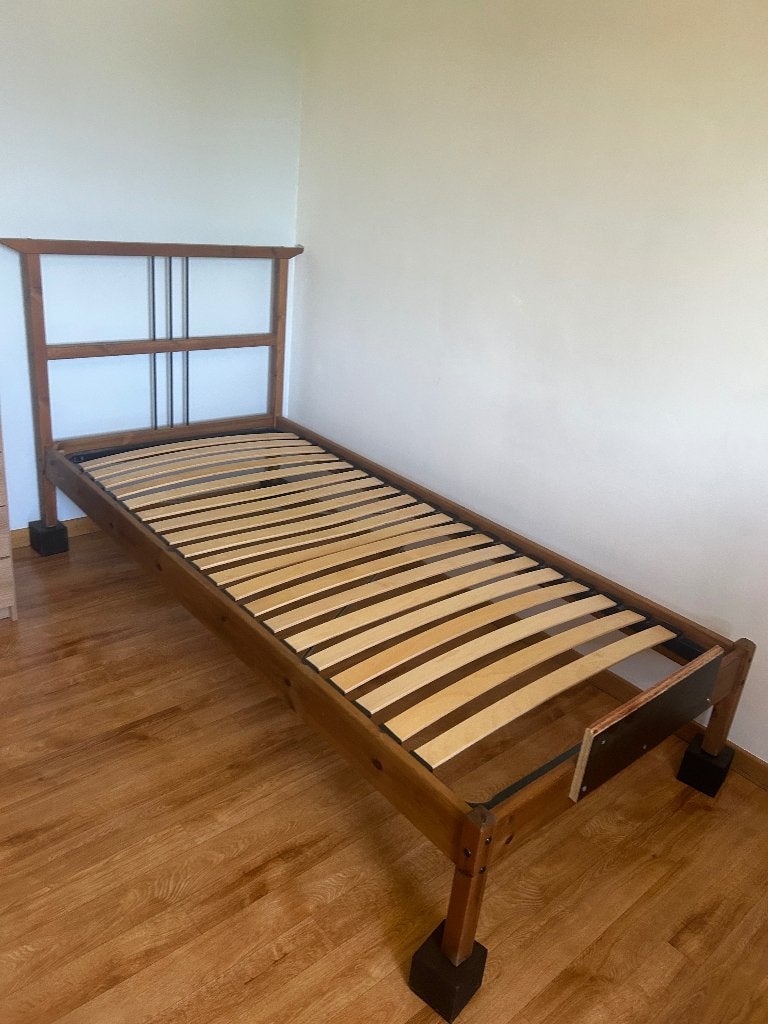 Lit 1 personne, 90 cm, Une personne, Brun, Enlèvement