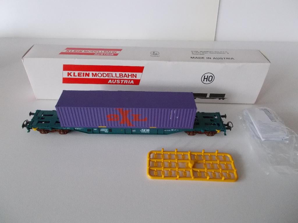 SNCB - KLEIN MODELLBAHN - B-CARGO CONTAINER 2XL - HO, Neuf, Autres marques, Wagon, Courant continu