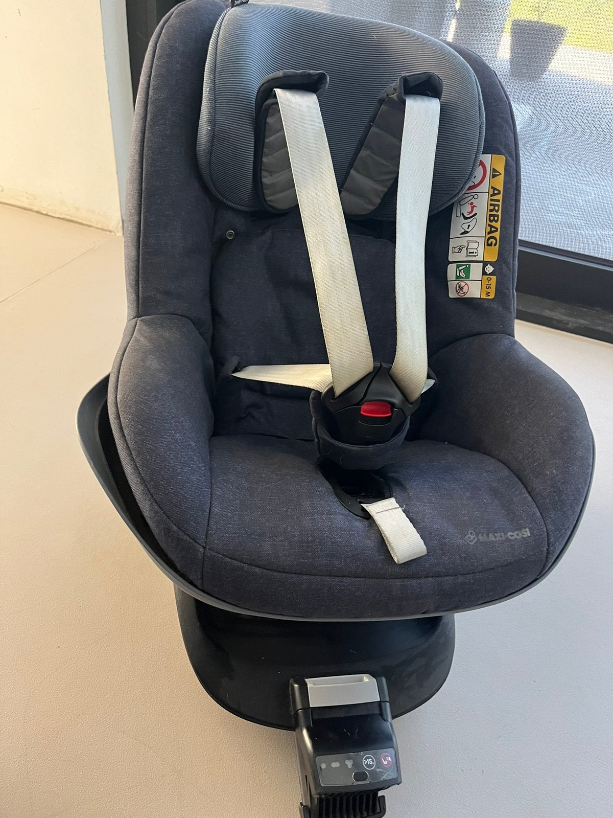 Autostoel Maxi-cosi 2way Pearl &Fix iso fix base., Ophalen, Gebruikt, 0 t/m 18 kg, Slaapstand