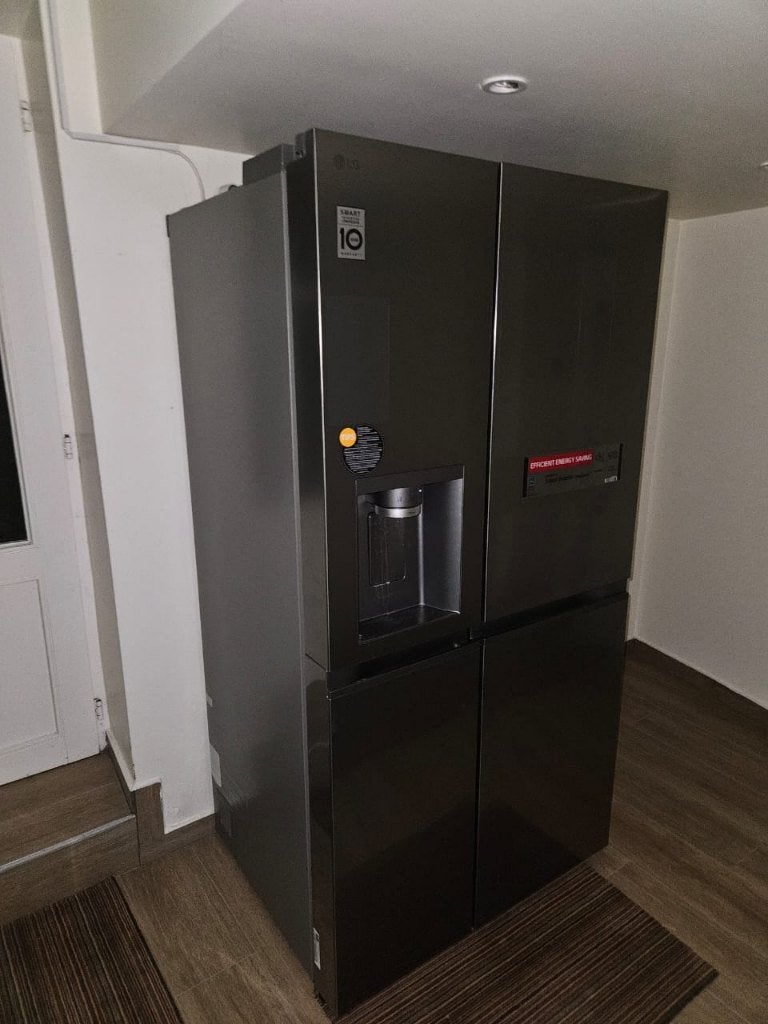 Réfrigérateur Américain LG Inox Dark doit partir vite !, Electroménager, Enlèvement, Comme neuf, Avec congélateur séparé