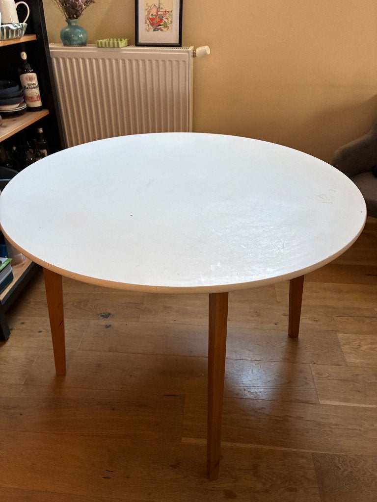Tafel, Huis en Inrichting, Tafels | Eettafels, Ophalen, Gebruikt, Rond, Modern