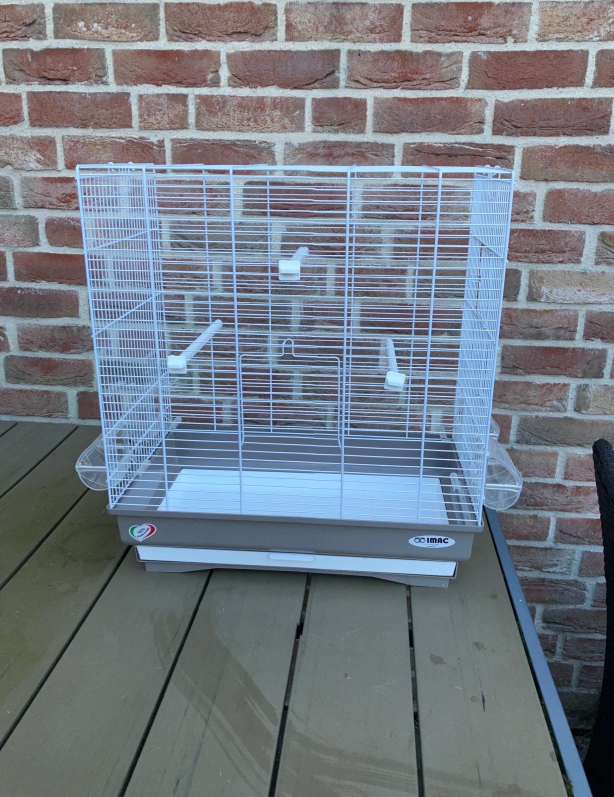 WITTE VOGELKOOI IMAC VOOR KANARIE-PARKIET 48 EURO, Enlèvement, Comme neuf, Autres matériaux, Cage à oiseaux