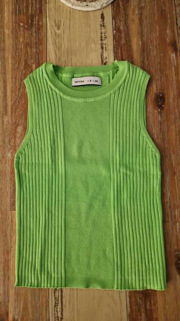 Top sans manche Lefties S, Kleding | Dames, Ophalen of Verzenden, Zo goed als nieuw, Groen, Lefties