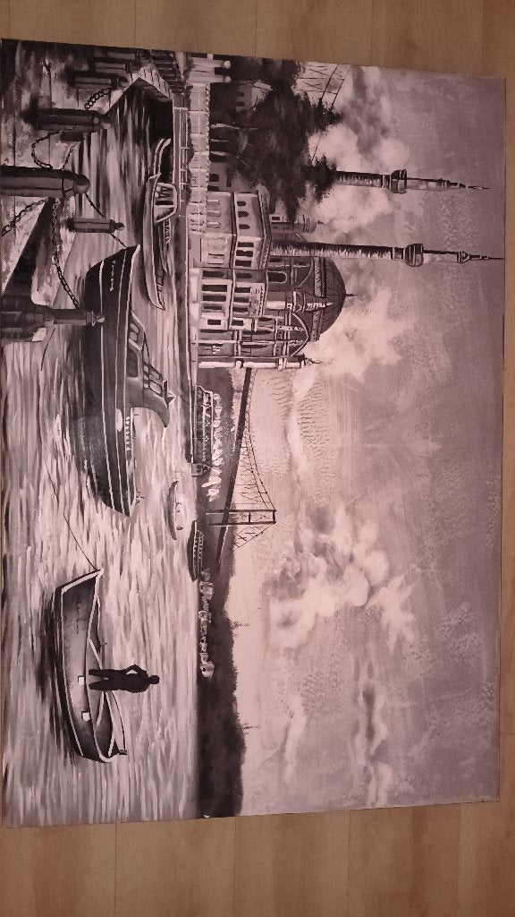 Tableau murale, 140 cm, Enlèvement ou Envoi, 160 cm, Papier/carton