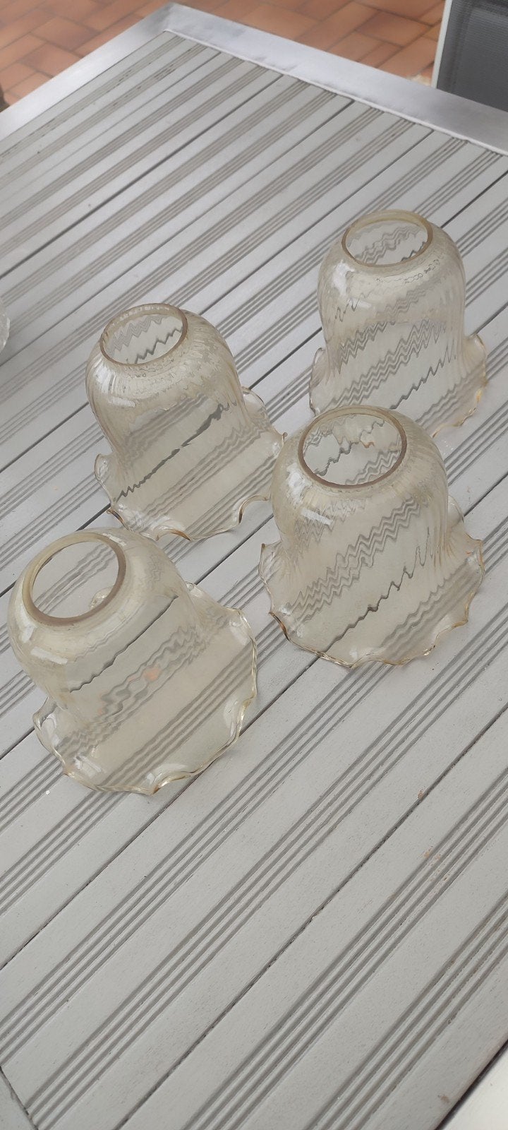 Lot de 4 globes luminaires, Enlèvement ou Envoi, Comme neuf