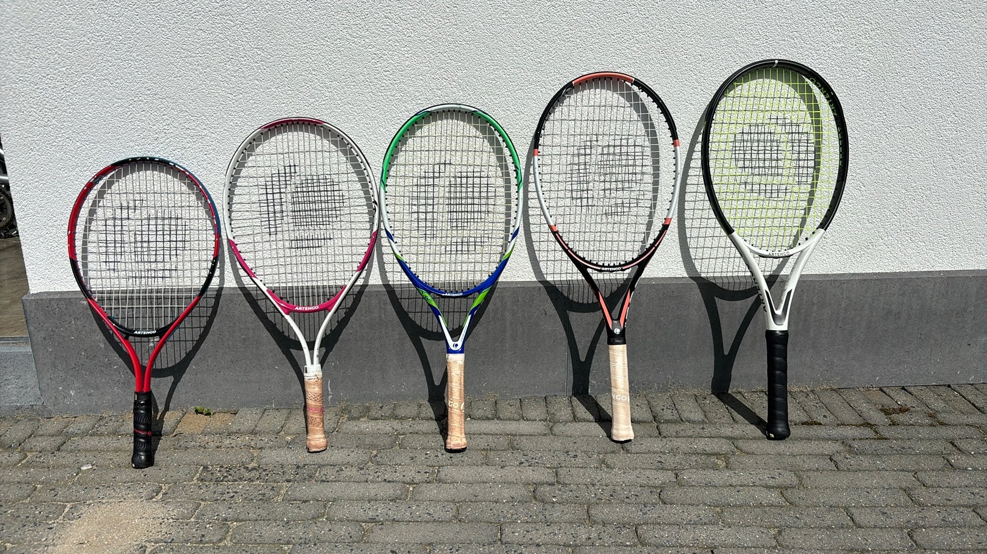 Tennisraketten Artengo Junior Series . 5 stuks., Sport en Fitness, Ophalen, Gebruikt, Racket, Overige merken